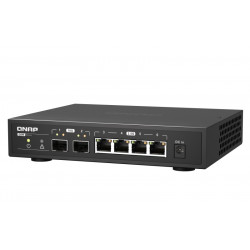 QNAP QSW-2104-2S commutateur réseau Non-géré 2.5G Ethernet Noir