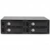 StarTech.com Backplane pour 4 disques durs SAS/SATA de 2,5" - Rack mobile 4x HDD / SSD avec échange à chaud