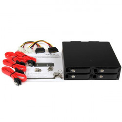 StarTech.com Backplane pour 4 disques durs SAS/SATA de 2,5" - Rack mobile 4x HDD / SSD avec échange à chaud