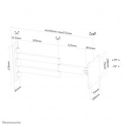 Neomounts FPMA-W830BLACK Support d'écran mural 10-27" - orientable