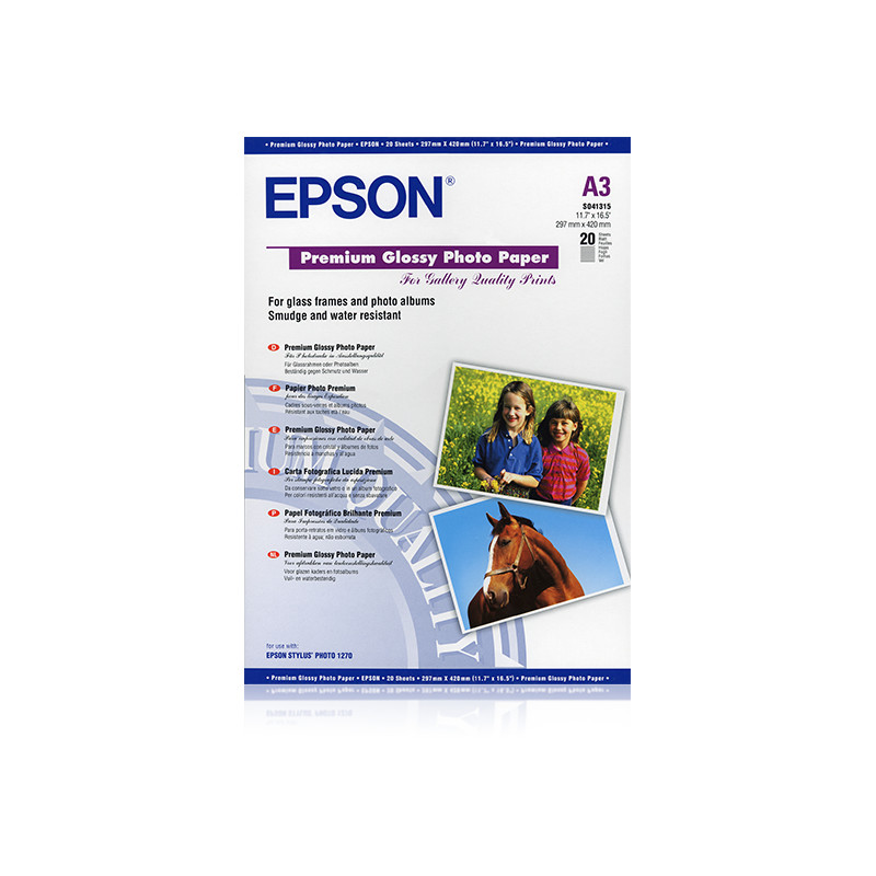 Epson Pap Photo Premium Glacé A3 (20f./255g)