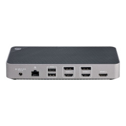 StarTech.com Station d'Accueil Triple Moniteur USB-C - Dock Triple HDMI/DP 4k USB-C - Hub USB 5x - GbE - 100W PD - Docking Stat