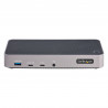 StarTech.com Station d'Accueil Triple Moniteur USB-C - Dock Triple HDMI/DP 4k USB-C - Hub USB 5x - GbE - 100W PD - Docking Stat