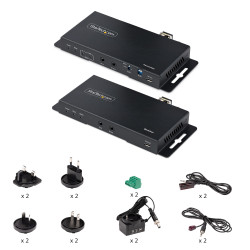 StarTech.com Kit Extender HDMI Fibre Optique - 4K60Hz jusqu'à 1km (Monomode) ou 300m (Multimode) Fibre optique LC, HDR, HDCP, 
