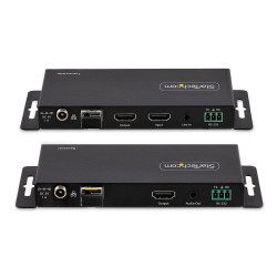 StarTech.com Kit Extender HDMI Fibre Optique - 4K60Hz jusqu'à 1km (Monomode) ou 300m (Multimode) Fibre optique LC, HDR, HDCP, 