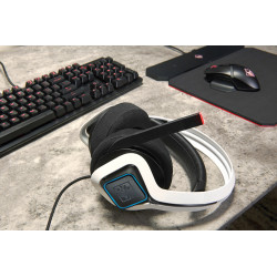 HP 6MF36AA Casque Avec fil Arceau Jouer USB Type-A Blanc