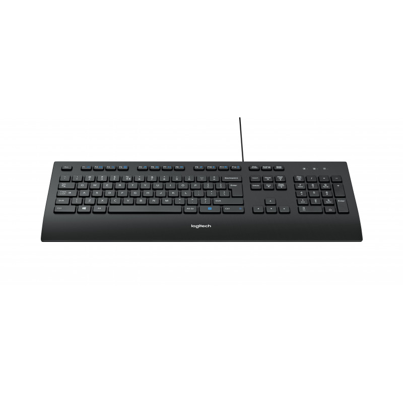 Logitech K280E Pro f/ Business clavier Bureau USB QWERTZ Suisse Noir