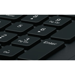 Logitech K280E Pro f/ Business clavier Bureau USB QWERTZ Suisse Noir