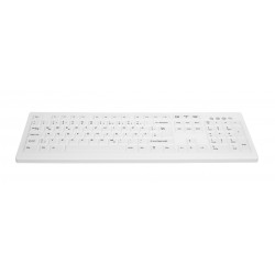 CHERRY AK-C8100F-UVS-W/FR clavier Médical USB AZERTY Français Blanc