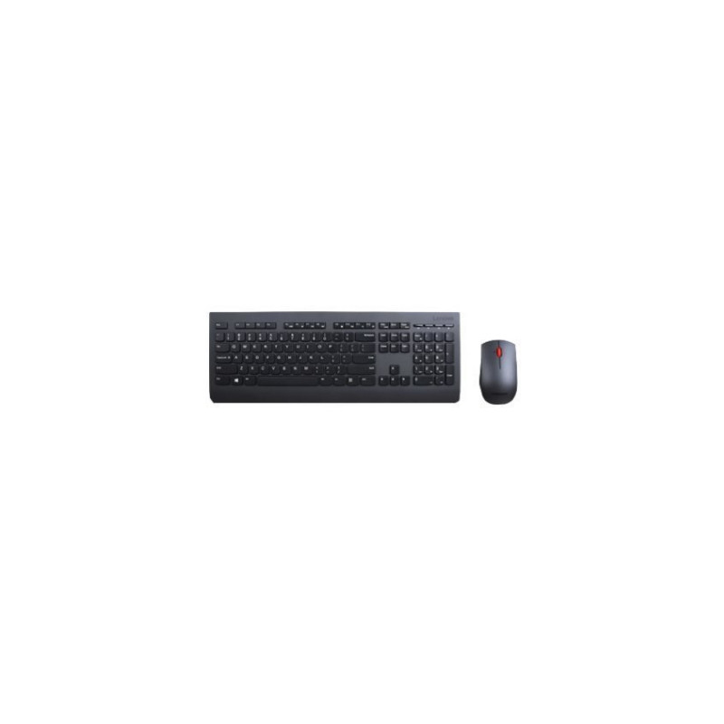 Lenovo 4X30H56799 clavier Souris incluse Bureau RF sans fil AZERTY Belge, Français Noir