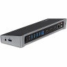 StarTech.com Station d'Accueil USB 3.0 à 3 Écrans avec 2x 4K DisplayPort et HDMI - Hub USB-A à 5 Ports (1x Fast-Charge), Aud