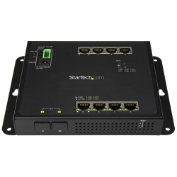 StarTech.com Switch Gigabit Ethernet géré à 8 ports avec 2 connexions SFP - Fixation murale et accès en façade