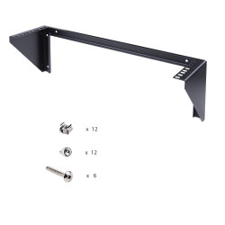 StarTech.com Rack Vertical 19" 3U à Montage Mural - Support Mural 19" de Panneau de Brassage pour Data/AV/IT/Ordinateur - Rack