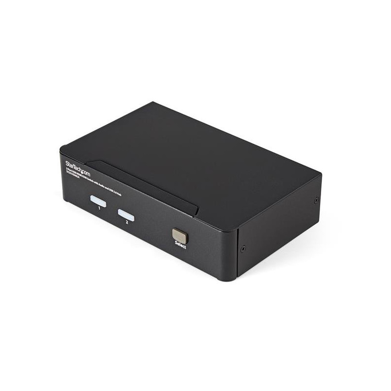 StarTech.com Commutateur KVM HDMI USB 2 ports avec audio et concentrateur USB 2.0