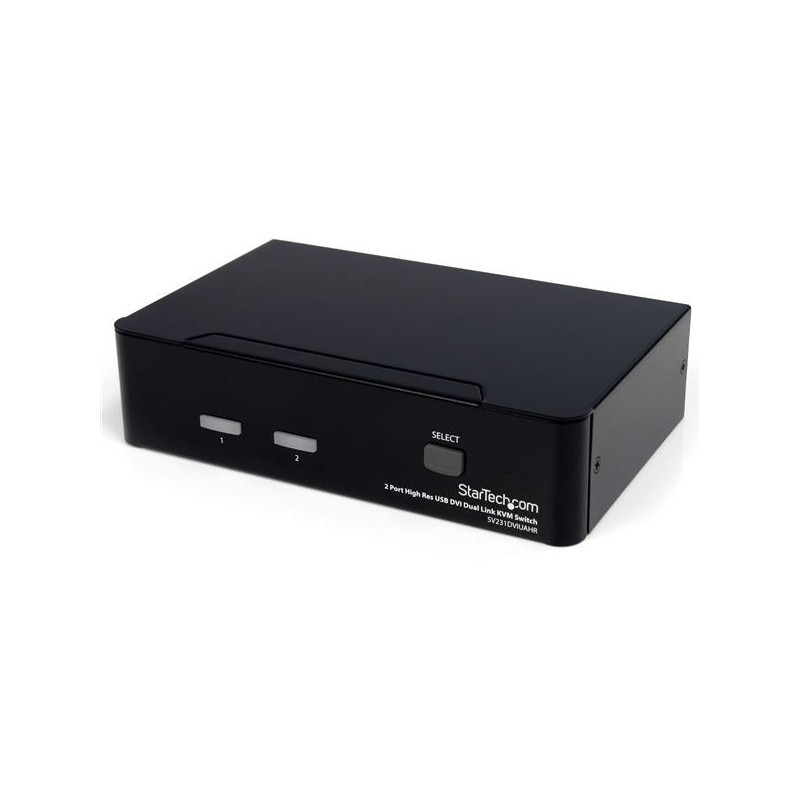 StarTech.com Commutateur KVM 2 Ports DVI, USB et Audio - Switch KVM DVI Dual Link - 2560x1600