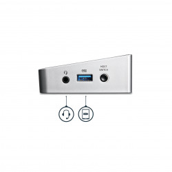 StarTech.com Station d'accueil USB 3.0 pour deux PC portables - KVM - Partagez un clavier, une souris, 2 écrans et des fichier