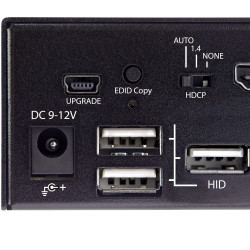 StarTech.com Commutateur KVM HDMI, 2 Ports - Moniteur Unique 4K 60Hz Ultra HDR - Commutateur KVM de Bureau HDMI 2.0 avec Hub US