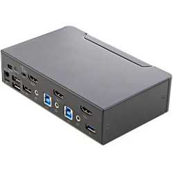 StarTech.com Commutateur KVM HDMI, 2 Ports - Moniteur Unique 4K 60Hz Ultra HDR - Commutateur KVM de Bureau HDMI 2.0 avec Hub US