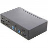 StarTech.com Commutateur KVM HDMI, 2 Ports - Moniteur Unique 4K 60Hz Ultra HDR - Commutateur KVM de Bureau HDMI 2.0 avec Hub US