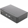 StarTech.com Commutateur KVM HDMI, 2 Ports - Moniteur Unique 4K 60Hz Ultra HDR - Commutateur KVM de Bureau HDMI 2.0 avec Hub US