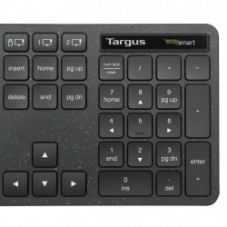 Targus EcoSmart AKB873FR clavier Universel RF sans fil + Bluetooth AZERTY Français Noir