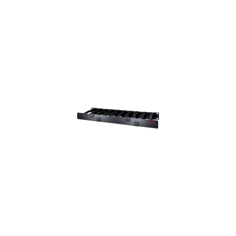 APC NetShelter - Gestionnaire câbles horizontal - 1U x 6p de profondeur - avec capot