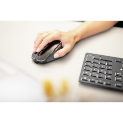 CHERRY DW 9500 SLIM clavier Souris incluse Universel RF sans fil + Bluetooth AZERTY Français Noir, Gris