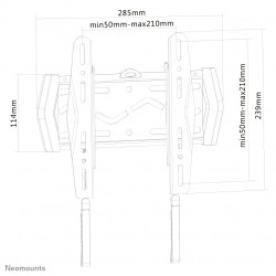 Neomounts LED-W120 Support pour écran mural 22-40" - ultra-plat