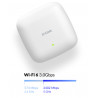 D-Link DAP-X3060 point d'accès réseaux locaux sans fil 3000 Mbit/s Blanc Connexion Ethernet, supportant l'alimentation via ce