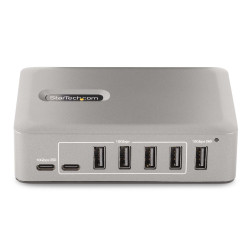 StarTech.com Hub USB-C à 10 Ports - 8x USB-A et 2x USB-C - Hub USB Type-C Auto-Alimenté avec Bloc d'Alimentation 65W - USB 3.