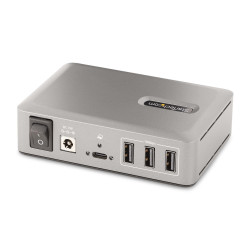 StarTech.com Hub USB-C à 10 Ports - 8x USB-A et 2x USB-C - Hub USB Type-C Auto-Alimenté avec Bloc d'Alimentation 65W - USB 3.