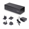 StarTech.com Switch KVM 4 Ports DisplayPort pour Deux Moniteurs, KVM 4K 60Hz, 2 Ports USB 5Gbps, 2 Ports USB 2.0 HID, Commutate