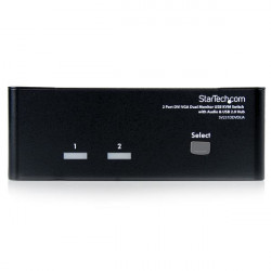 StarTech.com Switch KVM USB 2 ports DVI VGA avec audio - Commutateur concentrateur USB 2.0
