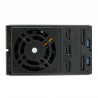 StarTech.com Rack Mobile en Aluminum Sans Tiroir pour 3x Disque Dur SAS II/SATA III 6 Gbps - Hot Swap