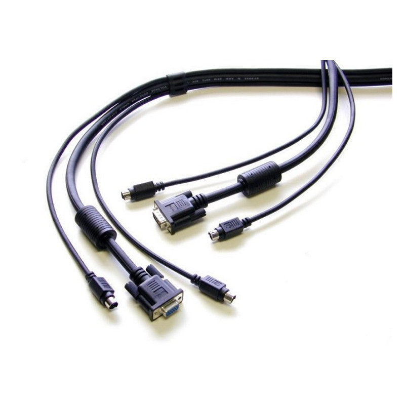 Neomounts KVM Switch cable, PS/2 câble kvm Noir 5 m