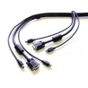 Neomounts KVM Switch cable, PS/2 câble kvm Noir 5 m