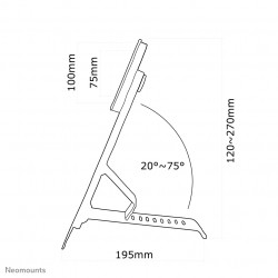 Neomounts FPMA-D825BLACK Support d'écran à poser 10-27" - inclinable