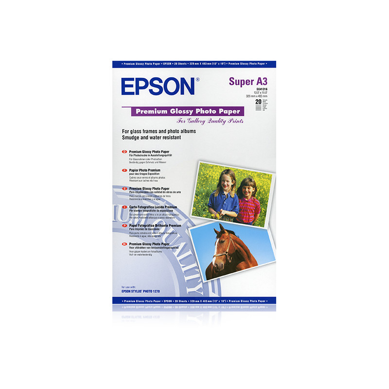 Epson Pap Photo Premium Glacé A3+ (20f./255g)