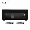 MSI Cubi N ADL-N100 BB 0.66L sized PC Noir Intel SoC 3,4 GHz