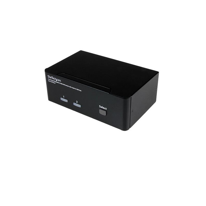 StarTech.com Commutateur KVM 2 Ports DisplayPort, USB et Audio - Switch KVM - 2560x1600