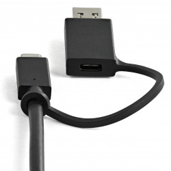 StarTech.com Station d'Accueil Universelle pour Ordinateur Portable, Station d'Accueil Hybride USB-C & USB-A, Dual 4K DP & HDMI
