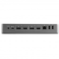 StarTech.com Station d'Accueil Universelle pour Ordinateur Portable, Station d'Accueil Hybride USB-C & USB-A, Dual 4K DP & HDMI