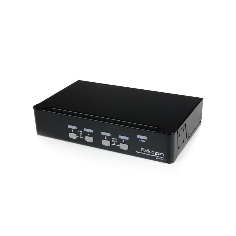 StarTech.com Commutateur KVM 4 Ports VGA USB, Montage en Rack - Switch KVM - 1920x1440