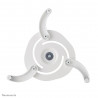Neomounts BEAMER-C80WHITE Support de plafond pour vidéoprojecteur - h13-20 cm - orientable