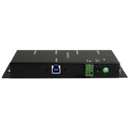 StarTech.com Hub USB 3.0 4 Ports - 5Gbps - Hub USB-A Industriel en Métal - Hub de Données USB Montable au Mur ou sur le Burea