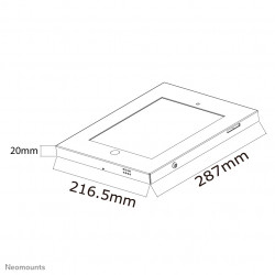 Neomounts IPAD2N-UN20BLACK Support mural pour tablette 9.7" - verrouillable