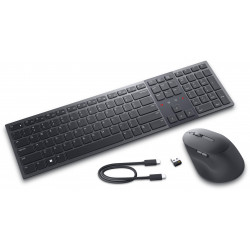 DELL KM900 clavier Souris incluse Bureau RF sans fil + Bluetooth AZERTY Français Graphite