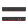 Origin Storage 40AF0135EU station d'accueil USB 3.2 Gen 1 (3.1 Gen 1) Type-A + Type-C Charbon de bois, Rouge