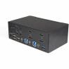 StarTech.com Commutateur KVM HDMI 2.0, 2 Ports, 2 Écrans - 4K 60Hz Ultra HDR - Commutateur KVM de Bureau 4K HDMI 2.0 avec Hub 