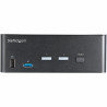 StarTech.com Commutateur KVM HDMI 2.0, 2 Ports, 2 Écrans - 4K 60Hz Ultra HDR - Commutateur KVM de Bureau 4K HDMI 2.0 avec Hub 
